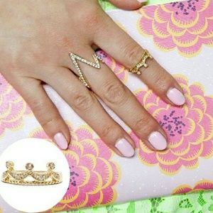 T&J Designs Jewelry - 18k Gold Princess midi ring T&J Designs Jewelry - 18k Gold Princess midi ring
